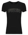 Guess Rövid ujjú pólók LOGO LACE Fekete EU S