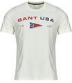 Gant Rövid ujjú pólók GRAPHIC SS T-SHIRT Fehér EU S