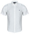 Ralph Lauren Rövid ujjú ingek CHEMISE MANCHES COURTES COUPE DROITE EN LIN Fehér EU M