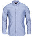 Superdry Hosszú ujjú ingek OXFORD ESSENTIAL Kék EU XL