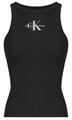 Calvin Klein Jeans Trikók / Ujjatlan pólók MONOLOGO RIB TANK TOP Fekete EU S