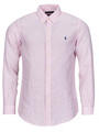 Ralph Lauren Hosszú ujjú ingek CHEMISE COUPE DROITE EN LIN Rózsaszín EU M - spartoo - 56 244 Ft