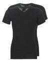 Athena Rövid ujjú pólók T SHIRT COL V Fekete EU XL