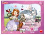 Dino Puzzle cu rama - Printesa Sofia si ora ceaiului (12 piese) Puzzle