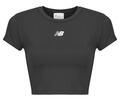 New Balance Rövid ujjú pólók NB Harmony Fitted T-Shirt Fekete EU XL