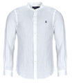 Ralph Lauren Hosszú ujjú ingek CHEMISE AJUSTEE SLIM FIT EN LIN COL MAO Fehér EU L