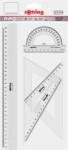 rOtring Vonalzó készlet, műanyag, ROTRING, víztiszta (221370) - tabexpress