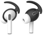 PadForce Set dopuri silicon Compatibil cu Apple AirPods Pro, Gen 2, Ear-hook Anti-alunecare, Anti-pierdere, Fixare precisa in ureche, Suport sustinere, Tip carlig, pentru Sport - Negru, S