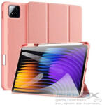 Xiaomi Pad 7 (11.2) / Pad 7 Pro (11.2), mappa tok, Trifold, érintőceruza tartó, Dux Ducis Domo, rózsaszín - mobil-box