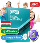 ESET NOD32 Antivirus (4 gépre, 1 évre) online vírusirtó szoftver (eset_nod32_antivirus_4pc_1ev_akcio)
