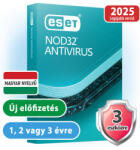 ESET NOD32 Antivirus (3 gépre, 1 évre) online vírusirtó szoftver (eset_nod32_antivirus_3pc_2ev)