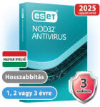 ESET NOD32 Antivirus (3 gépre, 1 évre) online vírusirtó szoftver (eset_nod32_antivirus_3pc_1ev_hosszabbitas)
