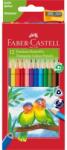 Faber-Castell Creioane colorate triunghiulare + ascuțitoare eco Faber-Castell, 12 culori/set