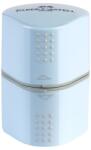 Faber-Castell Ascuțitoare plastic triplă cu container grip 2001 Faber-Castell, bleu sky