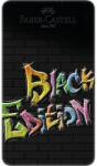 Faber-Castell Creioane colorate triunghiulare black edition cutie metal Faber-Castell, 12 culori/set
