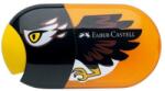 Faber-Castell Ascuțitoare plastic dublă cu container și radieră Faber-Castell, vultur