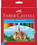 Faber-Castell Creioane colorate hexagonale Faber-Castell, 24 culori/set