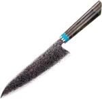HARAHU Cuțit de bucătărie damasc ZE-37411 - Chef / Maro / Albastru KP37411