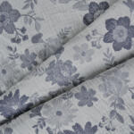 Takoy Dupla géz 250 cm mini szürkés-kék virágok