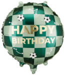 Partydeco Fólia lufi 18" 45cm Focilabda, Football, Happy Birthday (LUFI107851)