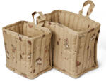 Nuuroo Cos de depozitare din bumbac organic - Set 2 bucati - Lumi - Unicorn - Nuuroo