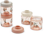 Liewood Recipiente stivuibile pentru mancarea bebelusulu Dominique - Peach / Sea shell - Liewood
