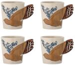 Bloomingville bögre készlet Hezha 260 ml 4 db - többszínű Univerzális méret