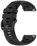 gigapack Pótszíj (egyedi méret, szilikon, dupla bújtató) FEKETE Garmin Approach S70 (42mm) (GP-170167)