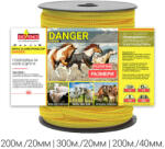 EKO FENCE Лента за електропастир серия - danger 300м. /20мм (danger300/20Т)