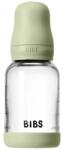 Bibs Стъклена бебешка бутилка Bibs - С каучуков биберон, 120 ml, Sage (5019250) - ozone