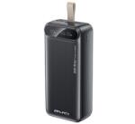 Awei vésztöltő 2 USB+Type-C aljzat (30000mAh, 22.5W, PD gyorstöltő, LED kijelző) FEKETE (PA-12) (PA-12)
