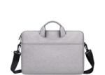 DEVIA JUSTYLE kézitáska álló LAPTOP/NOTEBOOK/TABLET (univerzális, textil, kézpánt, 13-14.2' méret) SÖTÉTSZÜRKE (GP-165951)