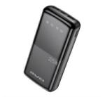 Awei vésztöltő 2 USB+Type-C aljzat (20000mAh, 22.5W, PD gyorstöltő, LED kijelző) FEKETE (P13K) (P13K)