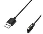 Gigapack Töltőkábel USB (mágneses, 100cm) FEKETE Haylou LS13 GST Lite / Solar Lite / LS11 RS4 Plus ' csomagolás' (GP-161737)