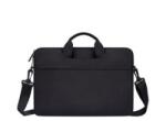 DEVIA JUSTYLE kézitáska álló LAPTOP/NOTEBOOK/TABLET (univerzális, textil, kézpánt, 15-16.2' méret) FEKETE (GP-165952) (GP-165952)
