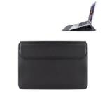 DEVIA tok fekvő, bőr hatású LAPTOP/NOTEBOOK/TABLET (univerzális, asztali tartó, ultravékony, 13.3' méret) FEKETE (GP-165957) (GP-165957)