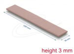 Delock Hővezető párna 120 x 20 x 3 mm M. 2 modulokhoz 3, 0 W/mK nem szilikon anyagú (18484) (18484)
