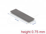 Delock Hővezető párna 70 x 20 x 0, 75 mm M. 2 modulokhoz 3, 2 W/mK alacsony olaj szivárgás (18403)