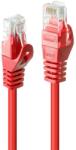 Lindy RJ-45/RJ-45 Cat6 1m cabluri de rețea Roşu U/UTP (UTP) (48182) (48182)