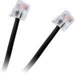 Cabletech Telefonkábel 2m 6P4C - 6P4C, fekete TEL0033A-2 (TEL0033A-2)