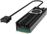 RaidSonic ICY BOX IB-M2HSF-703 Szilárdtest meghajtó Hűtőborda/hűtő 2 cm Fekete, Szürke 1 dB (IB-M2HSF-703) (IB-M2HSF-703)