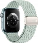 ForCell F-Design FA02 Apple Watch 42/44/45/49mm nylon mágneses szíj, világoszöld/szürke ( )