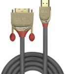 Lindy HDMI / DVI Csatlakozókábel [1x HDMI dugó - 1x DVI dugó, 18+1 pólusú] 10.00 m Szürke (36198) (36198)