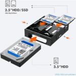 GrauGear Einbaurahmen für 2x 2, 5" & 3, 5" HDD/SSD in 5, 25" (G-CV-235T525) (G-CV-235T525) (G-CV-235T525)