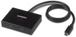 Lindy 43329 hálózati csatlakozó USB 3.2 Gen 1 (3.1 Gen 1) Type-C 5000 Mbit/s Fekete (43329) (43329)