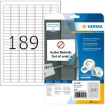 HERMA Etiketten A4 weiß 25, 4x10 mm ablösbar Papier 4725 St. (10001) (10001) (10001)