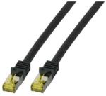 EFB-Elektronik RJ45 Patchkabel S/FTP, Cat. 6A, LSZH, Cat. 7 Rohk. , 5m, schwarz (MK7001.5B) (MK7001.5B) (MK7001.5B)