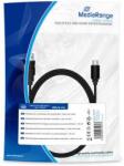 MediaRange Lade- & Datenkabel USB 3.0 auf USB Type-C 1.8m sw (MRCS182) (MRCS182) (MRCS182)