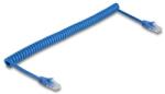Delock RJ45 tekercses kábelcsatlakozó a dugóhoz Cat. 6 UTP 0, 6 m - 1, 2 m kék (90197) (90197)