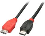 Lindy 31758 USB kábel 0, 5 M USB 2.0 Micro-USB B Fekete (31758) (31758)